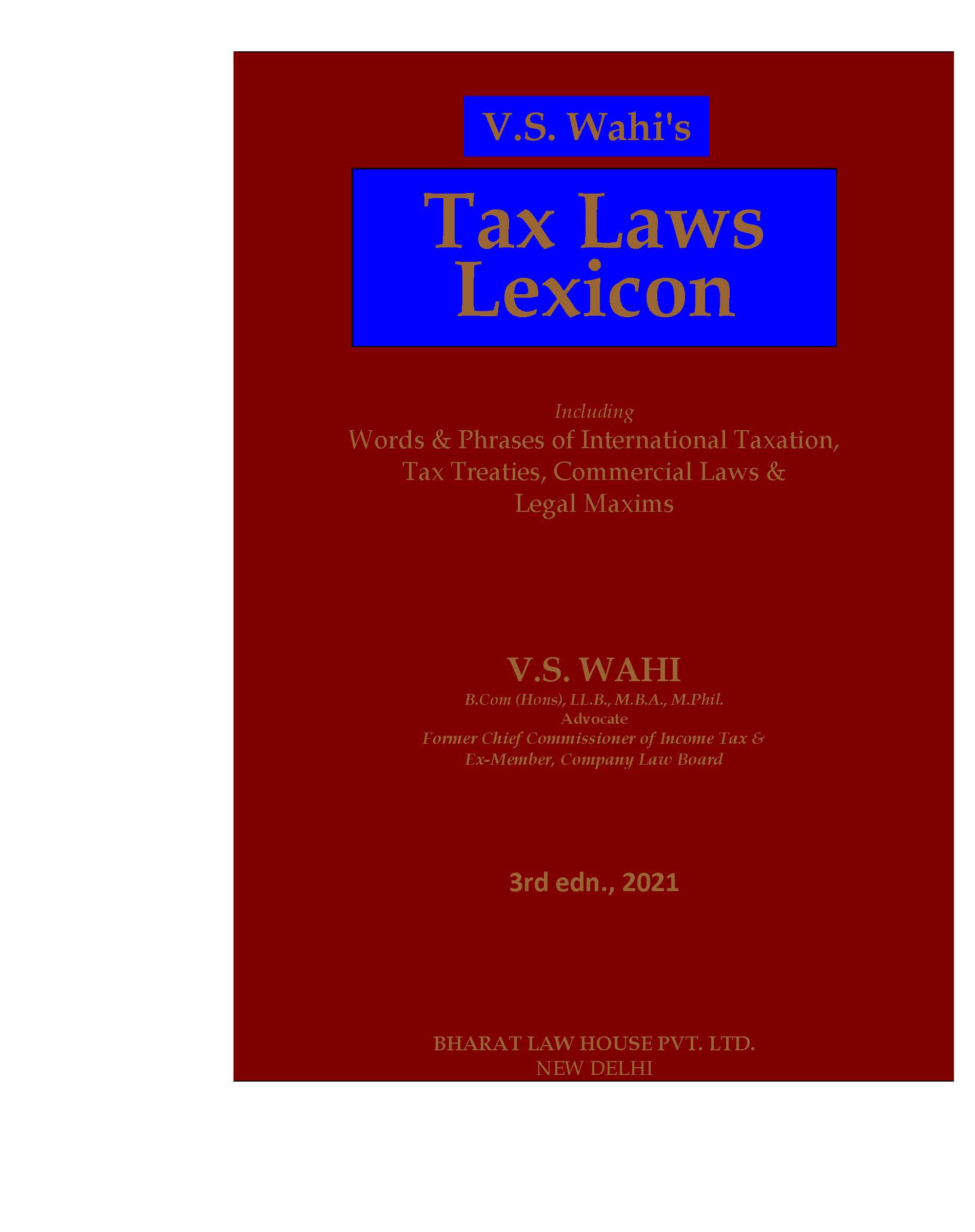 Tax Laws Lexicon
